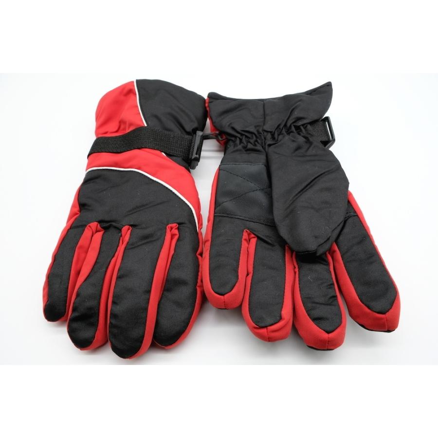 スキーグローブ メンズ 防寒 保温 全4色 5本指 一体型 撥水 スノボ