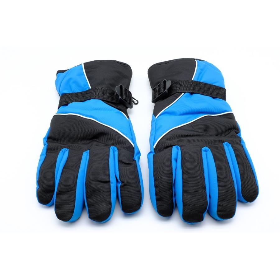 スキーグローブ メンズ 防寒 保温 全4色 5本指 一体型 撥水 スノボ