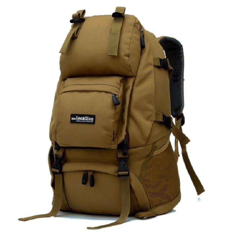 宅配】リュック 40L 全7色 ザックカバー付き 本格的 大容量 丈夫 頑丈