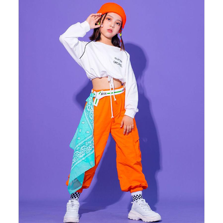 送料無料 ダンス衣装 キッズ ジュニア 女の子用 ５点セット トップス 長袖 パンツ ロング丈 ニット帽 バンダナ ウエストベルト ゆったり 子供服 可愛い 2dc035 Apollo Guitars 通販 Yahoo ショッピング