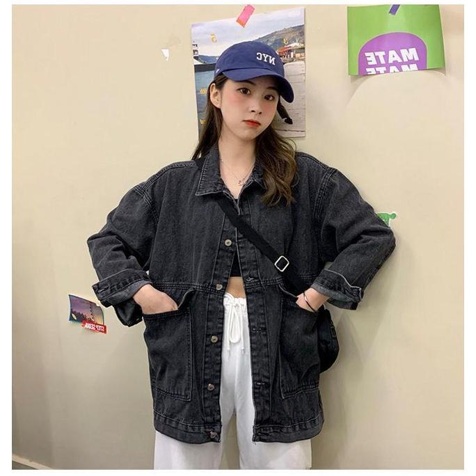 デニムジャケット レディース Gジャン ジーンズ ビッグシルエット