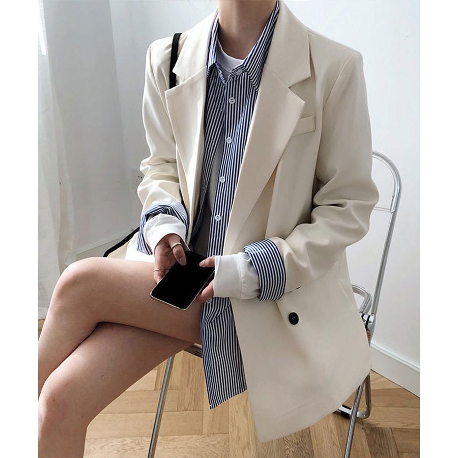 送料無料 レディースダブルジャケット ダブルボタン M L 全２色 春夏 襟大きめ ゆったりシルエット ミニスカートに ワンピースにに合う Ldsf014 Apollo Guitars 通販 Yahoo ショッピング