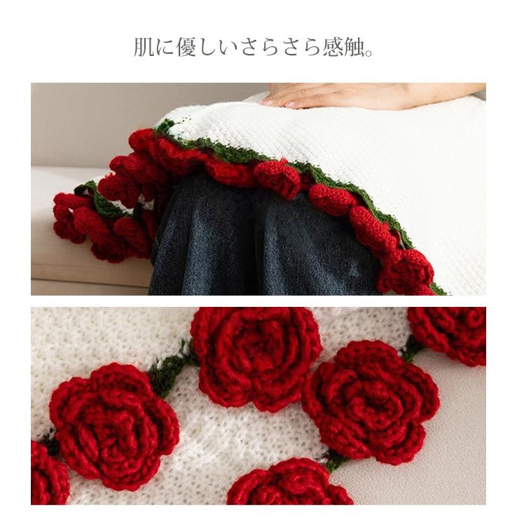 ブランケット 花束 毛布 ニットフラワー ブーケブランケット ギフト