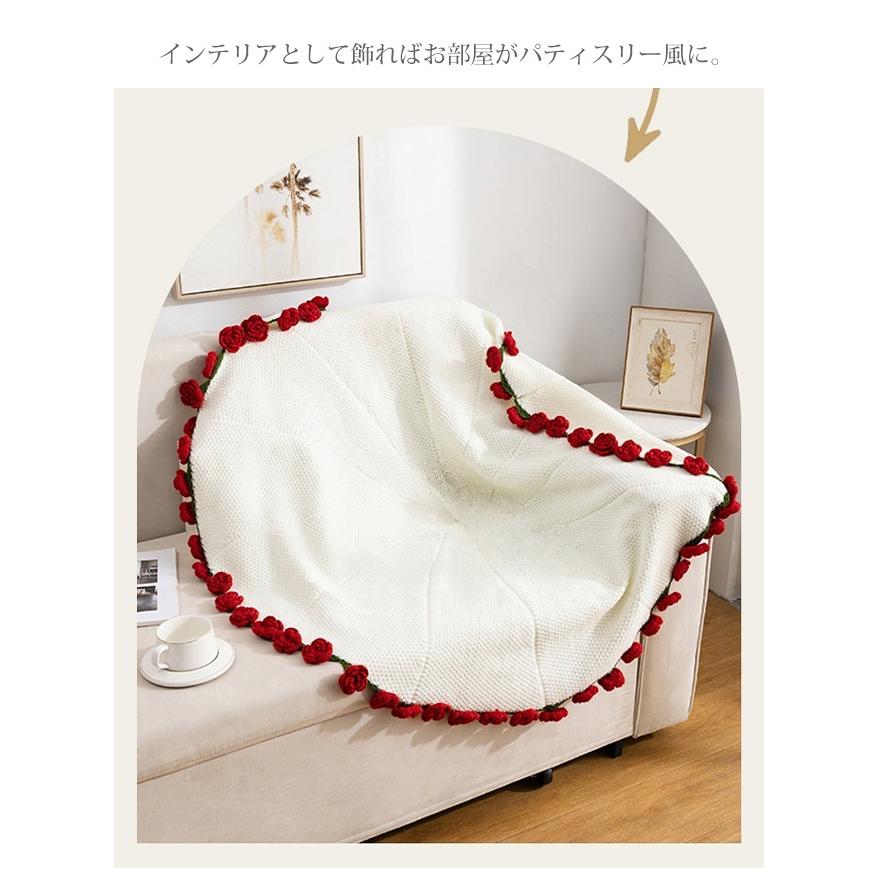 ブランケット 花束 毛布 ニットフラワー ブーケブランケット ギフト