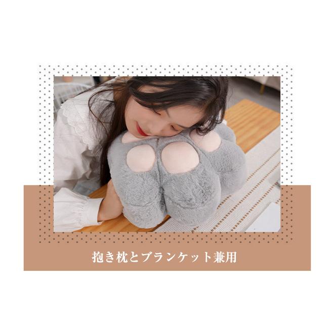 クッション・抱きまくら・ブランケット tatatsu 3in1 ブランケット 抱き枕 ぬいぐるみ ハンドワーム 毛布 クッション