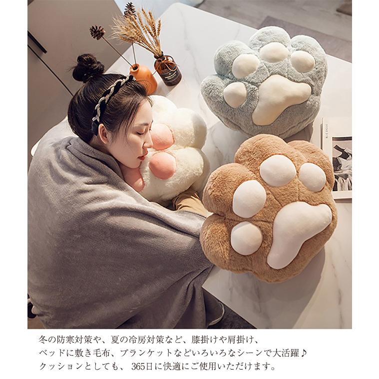 3in1 ブランケット 抱き枕 ぬいぐるみ ハンドワーム 毛布 クッション