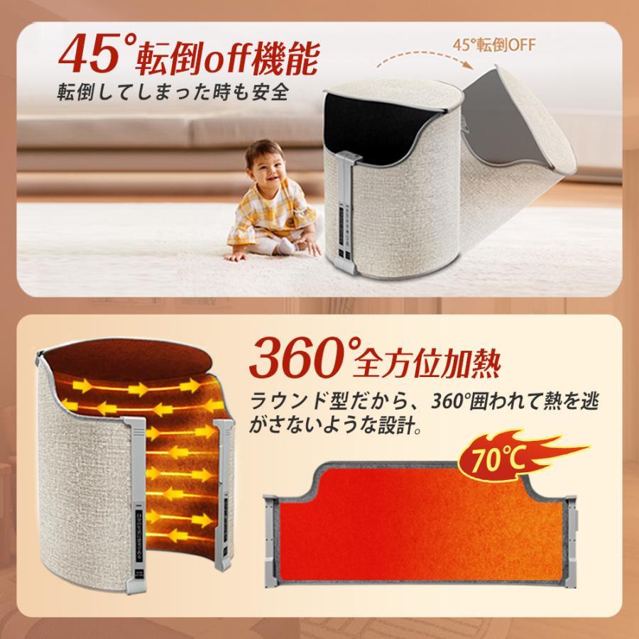 正規品】 パネルヒーター 足元 省エネ 高温版 360°発熱 丸形 遠赤外線