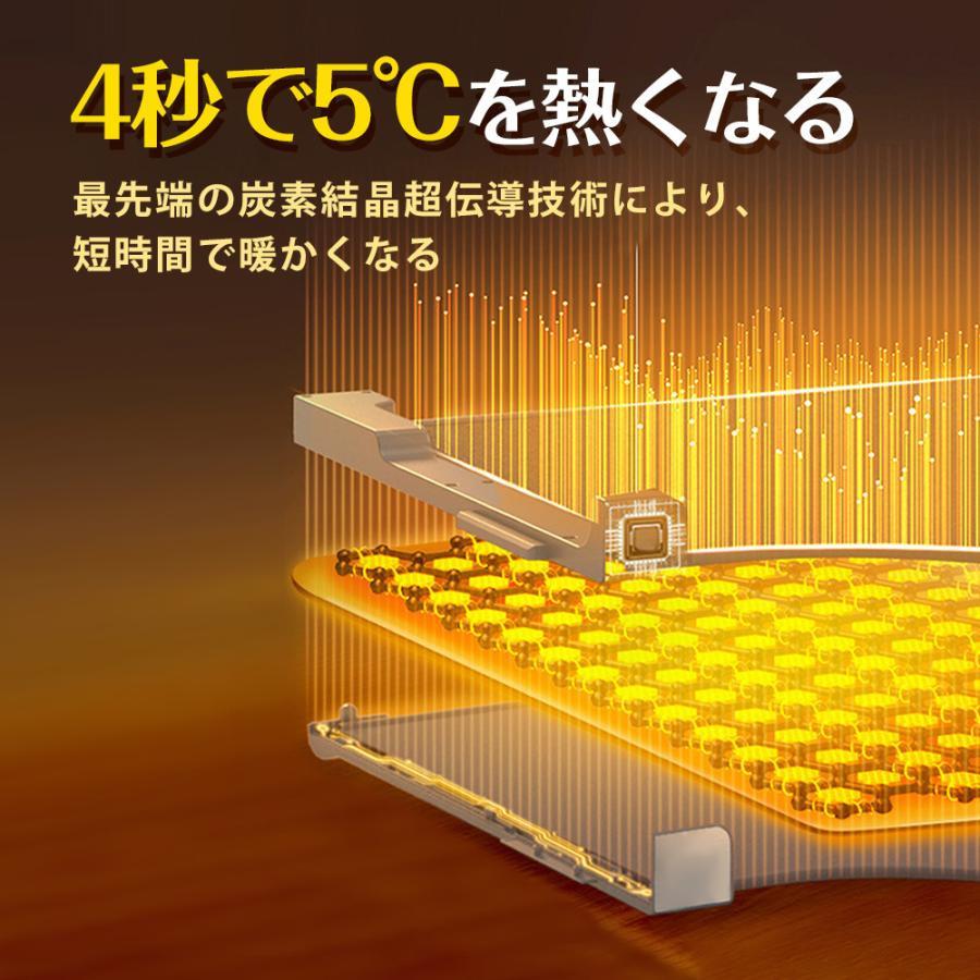 正規品】 パネルヒーター 足元 省エネ 高温版 360°発熱 丸形 遠赤外線