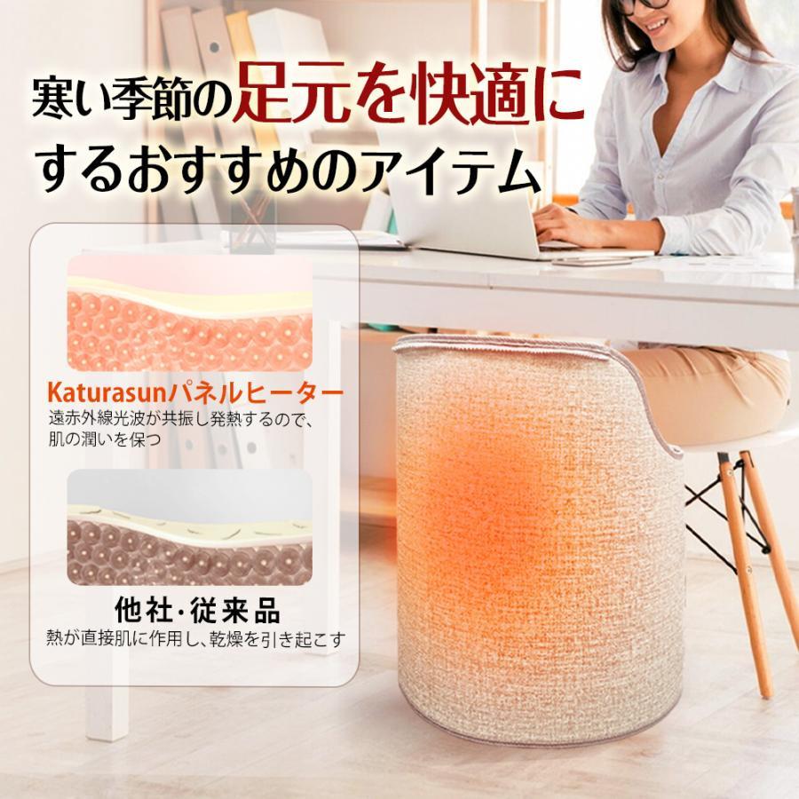 正規品】 パネルヒーター 足元 省エネ 高温版 360°発熱 丸形 遠赤外線