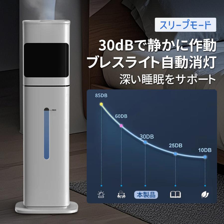 正規品】2025新品 加湿器 超音波式 uv除菌 8L 大容量 4重除菌 AI恒湿