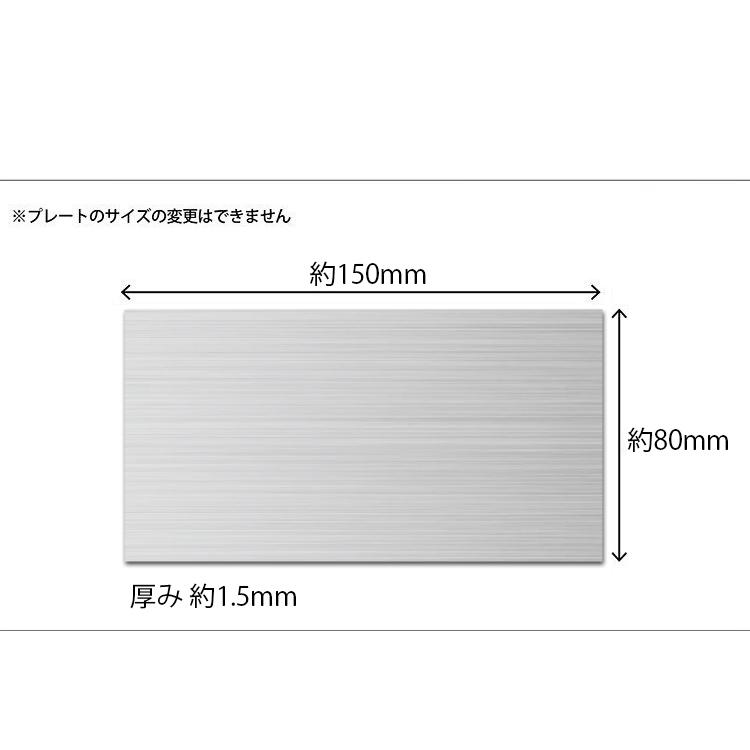 表札 北欧 おしゃれ ステンレス 戸建て 150mm×80mm 取り付け シール付き かわいい マンション オフィス 卓上 ポスト 病院 アパート ヘアライン 韓国風 | ブランド登録なし | 09