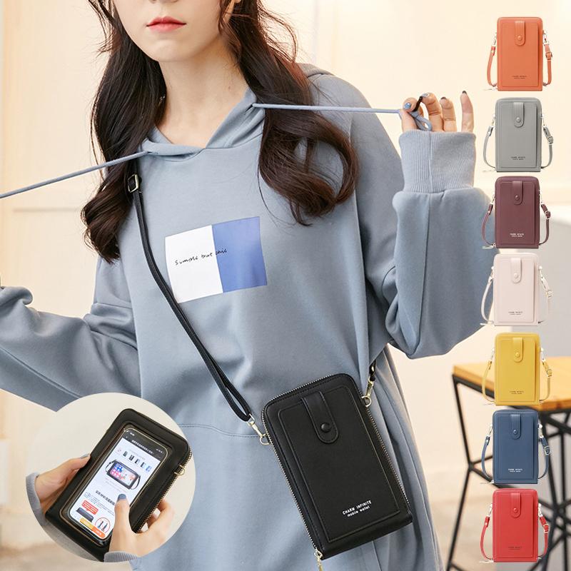 スマホショルダー バッグ お財布ショルダー ポシェット 盗難防止機能搭載 ショルダーPUレザー 生活防水 バッグ 斜め掛け ポーチ おしゃれ 流行り 韓国風 ケース :sumahopch05:SheRuby 通販 スマホショルダー 肩掛けバッグ 黒 スマホケース ショルダーバッグ