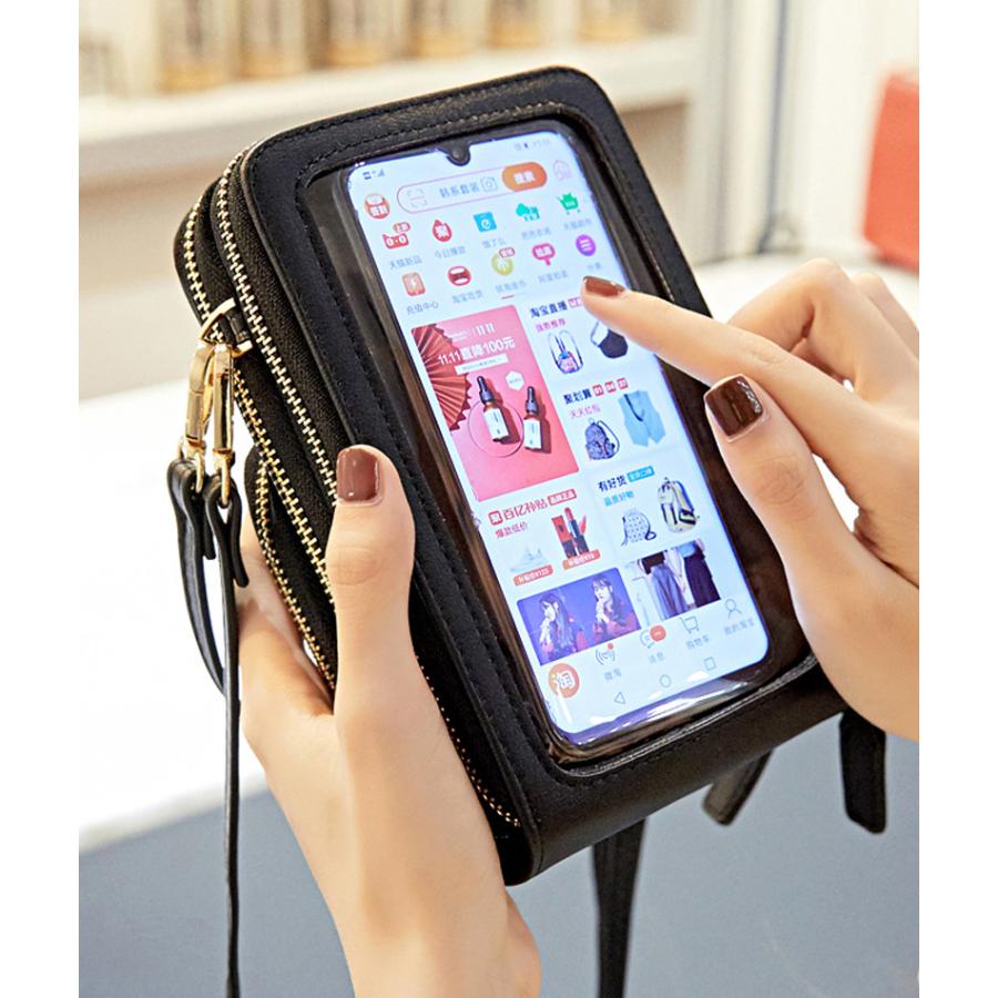 スマホショルダー バッグ お財布ショルダー ポシェット 大容量 ショルダーPUレザー バッグ 斜め掛け ポーチ スマホポーチ カバー おしゃれ 流行り 韓国風 | ブランド登録なし | 12