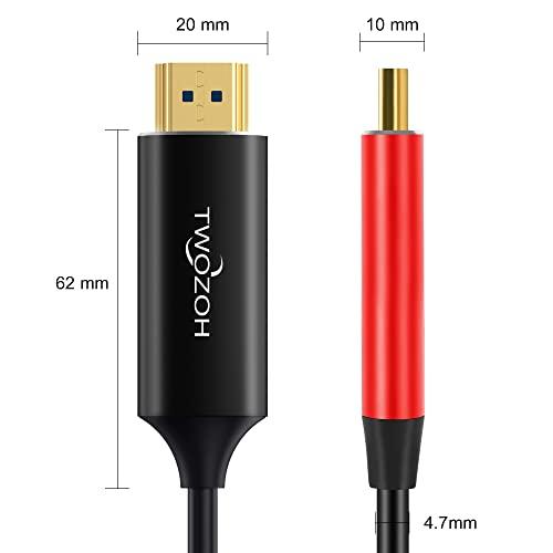 Twozoh 8K ファイバー HDMI ケーブル 20M 高速HDMI 2.1 光 ファイバーコード 48Gbps 8K@60Hz 4K@12