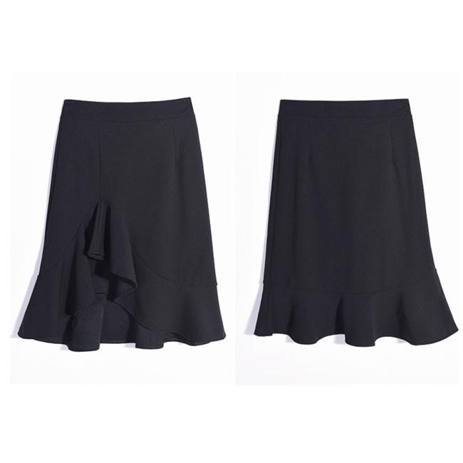 セクシー スカート レディース ミニ ショート丈 ミニスカート アシンメトリー フリル ブラック 送料無料 G Shiawase Clothes 通販 Yahoo ショッピング