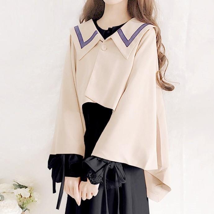 レディース トップス ブラウス シャツ アウター 重ね着 着回し 幅広コーデ セーラー フェミニン 送料無料 G Shiawase Clothes 通販 Yahoo ショッピング