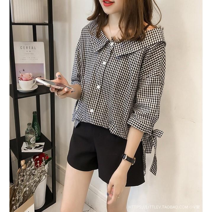 オフショル ギンガムチェック シャツ コーデ 春 夏 レディース ブラウス シャツ カットソー 送料無料 Go0985 Shiawase Clothes 通販 Yahoo ショッピング