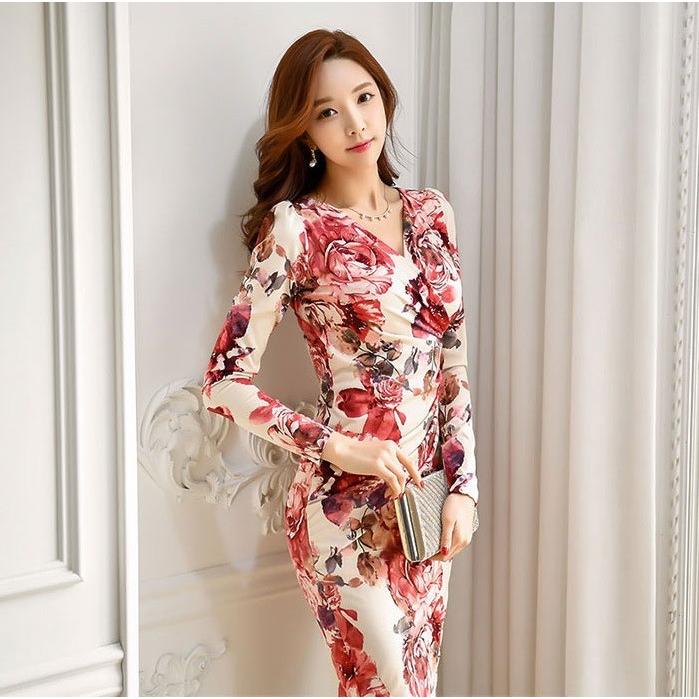 セクシー ワンピース ラウンジ ワンピ タイトワンピ タイトワンピース タイト ママスーツ 長袖 送料無料 Go2815 Shiawase Clothes 通販 Yahoo ショッピング