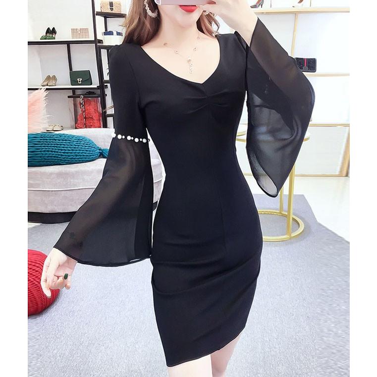 ミニタイトワンピース タイト ワンピース ミニ 冬 長袖 ボディコン レディース ベルスリーブ 送料無料 Ni3564 Shiawase Clothes 通販 Yahoo ショッピング