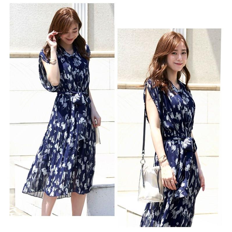 人気ブランドを ワンピース オフィスカジュアル デイリー 仕事 レディース 半袖 ママコーデ 花柄 リボン 送料無料 Ok3680 Shiawase Clothes 通販 Yahoo ショッピング 新商品 Www Skylanceronline Com