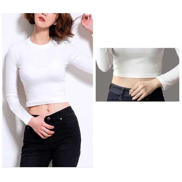 ヘソ出しトップス Tシャツ 長袖 レディース へそ出し コーデ トップス ダンス 流行 通販 送料無料 Ok30 Shiawase Clothes 通販 Yahoo ショッピング