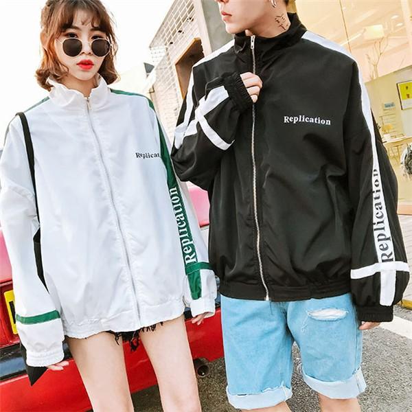 韓国 原宿系 ファッション レディース 長袖 ウインドブレーカー ジャケット カラフル ダンス 送料無料 Om2638 Shiawase Clothes 通販 Yahoo ショッピング