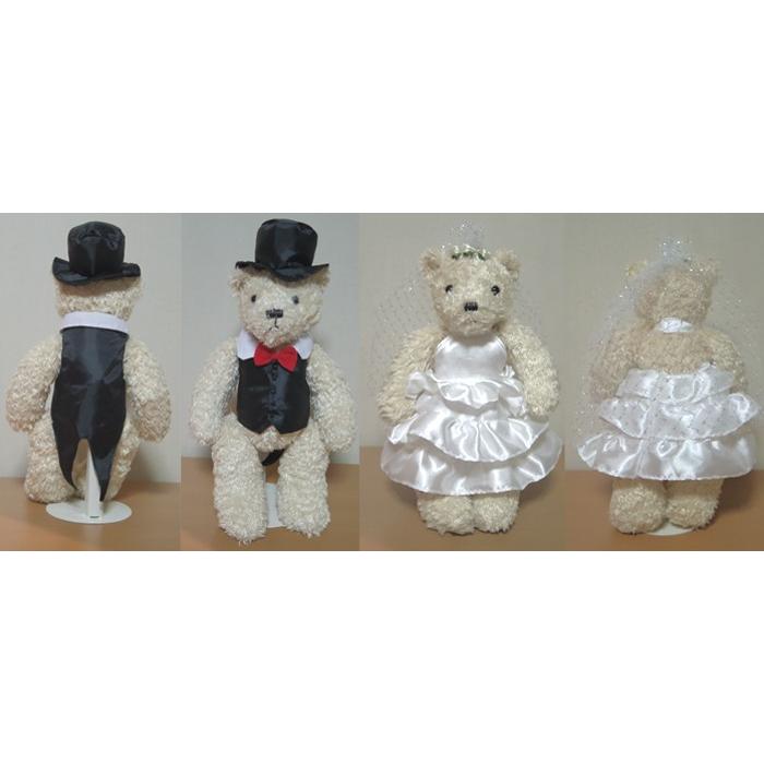 もこもこくたくた ウェディングベア 完成品 ウェルカムドール 結婚式