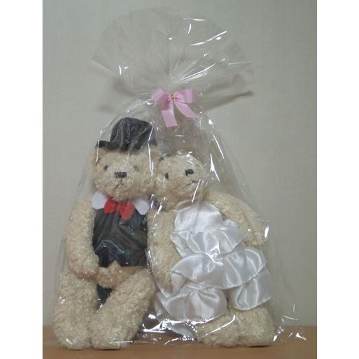 もこもこくたくた ウェディングベア 完成品 ウェルカムドール 結婚式