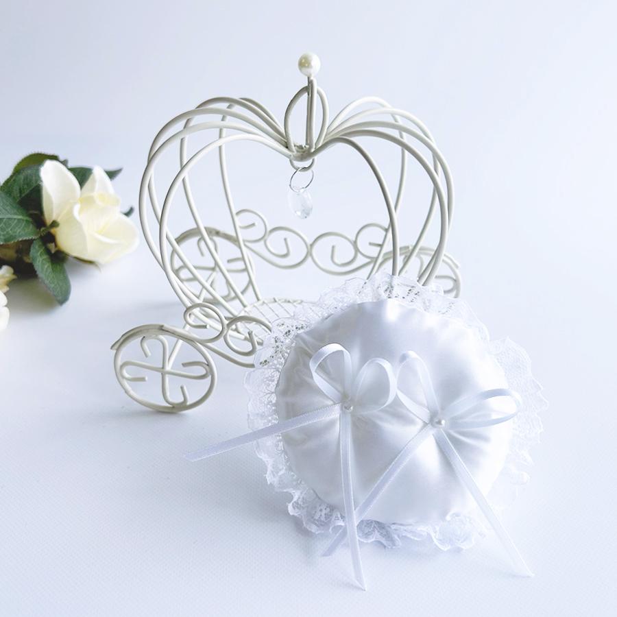 かぼちゃの馬車 リングピロー完成品 S プリンセスウェディング 結婚式 ワイヤー製 シンデレラ｜shiawase-deli｜06