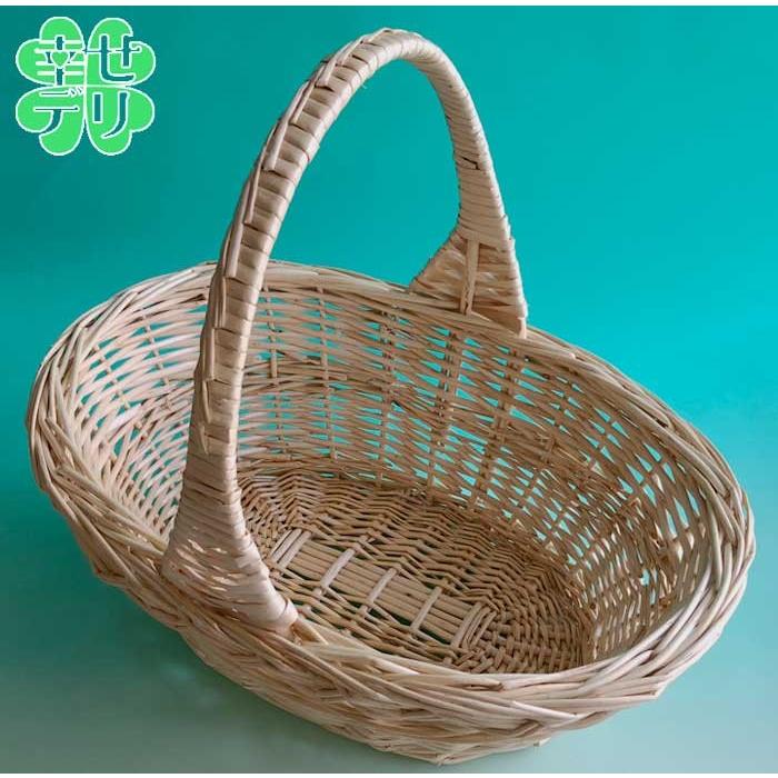 柳素材 バスケット Lサイズ リボン付 約幅36 奥行き27 高さ34cm 柳素材 バスケット Lサイズ リボン付 約幅36 奥行き27 高さ34cm