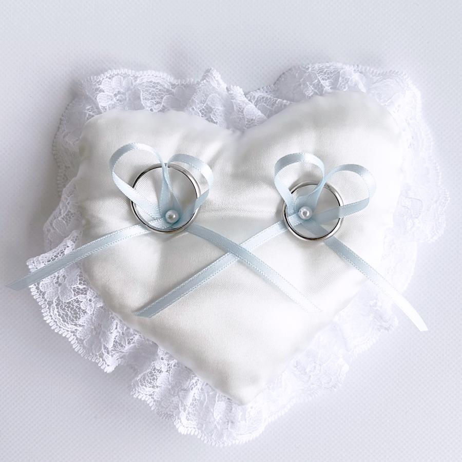 サムシングブルーリボンがアクセントのハートのミニリングピロー完成品 結婚式 アレンジできるリングクッション 花嫁diy H Ring T B 幸せデリバリー 通販 Yahoo ショッピング