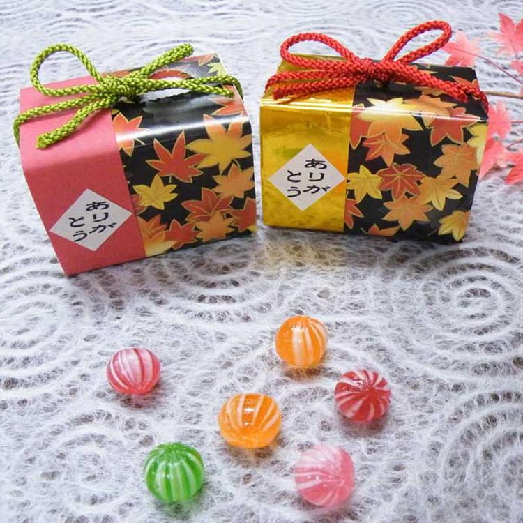 秋色玉手箱のキャンディーの和風プチギフト 手毬飴6個入り 1箱 もみじ 結婚式 秋婚 お礼ギフト Hf1145 幸せデリバリー 通販 Yahoo ショッピング