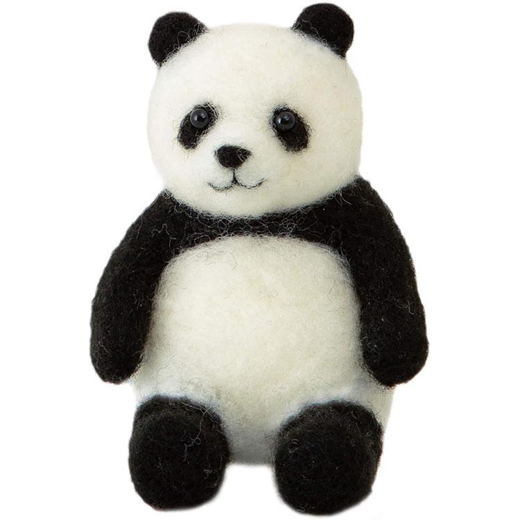 にっこりパンダのマスコット手作りキット フェルト手芸 ぱんだ : 幸せ