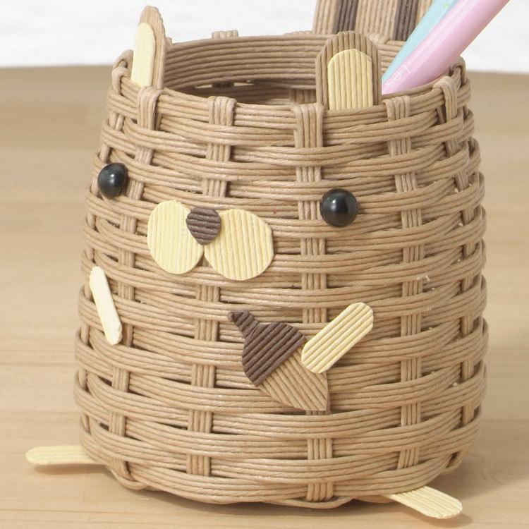 自分で作る シマリスのペン立て 手作りキット 小物入れ 自由研究 エコ