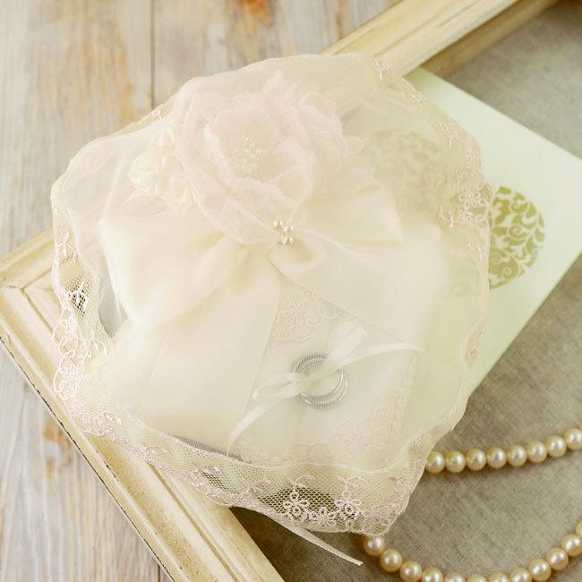 レースブーケのベール付きリングピロー手作りキット シャンパンゴールド 結婚式 花嫁diy 手芸キット Hm431 146 幸せデリバリー 通販 Yahoo ショッピング