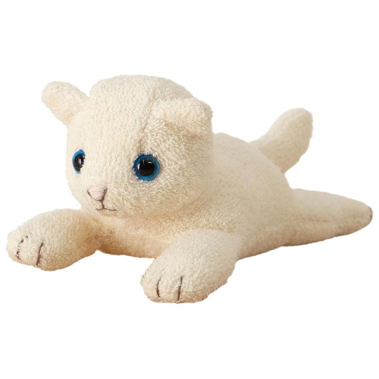 ハンドメイド 白猫 ぬいぐるみ 無属性 13cm ハンドメイド 白猫 うく ぬいぐるみ 無属性 13cm