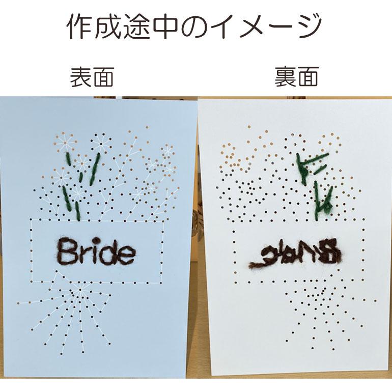 刺繍ボード 受付サイン ミモザ 手作りキット 刺繍糸・刺繍針・フレーム付きセット グルーム ブライド 新郎側 新婦側 案内看板 幸せデリバリー - 通販 - Yahoo ショッピング