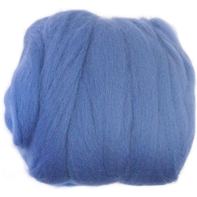 羊毛フェルト玉「ソリッド」4 青色（オリエンタルブルー）50g×3玉