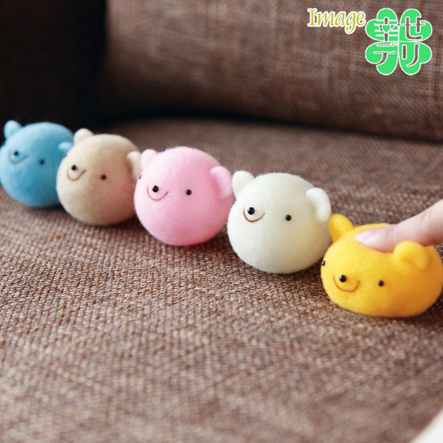 アクレーヌ フェルト玉 3色セット パステルカラー 紫 ピンク 水色 各約