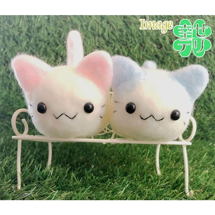 パステルブルーとパステルピンクのころころ猫ちゃんのカップル手作りキット フェルトねこのぬいぐるみ 自由研究 Hm441 501 幸せデリバリー 通販 Yahoo ショッピング