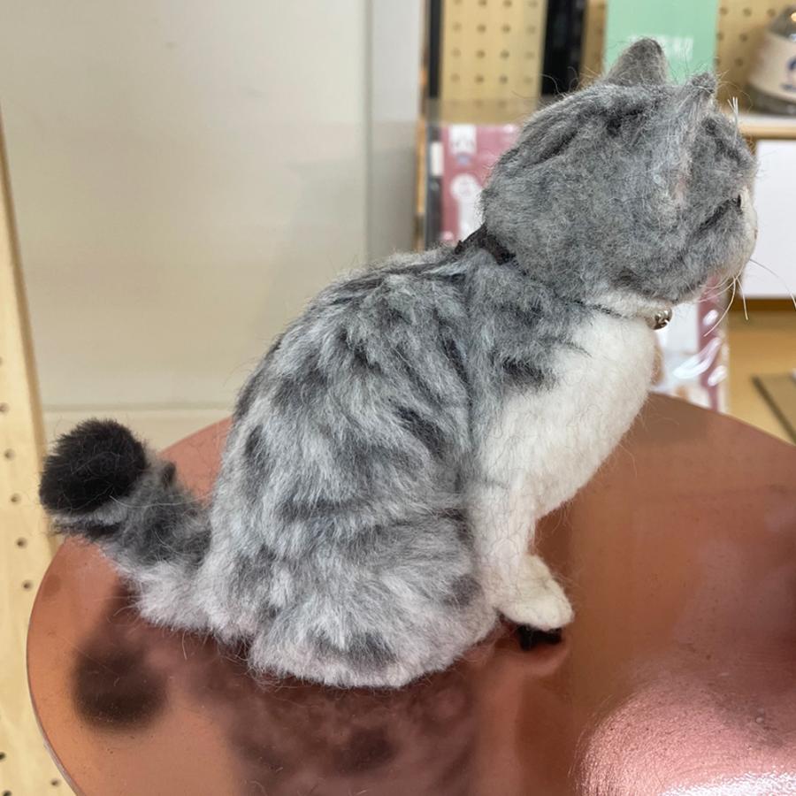 リアル猫 サバトラ 手作りキット 羊毛フェルト手芸 ねこ