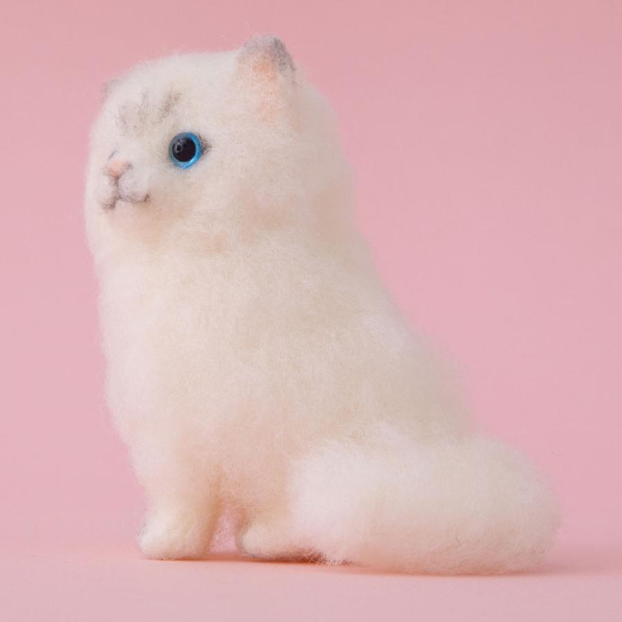 アクレーヌスターターセット付き ペルシャ猫 手作りキット フェルト