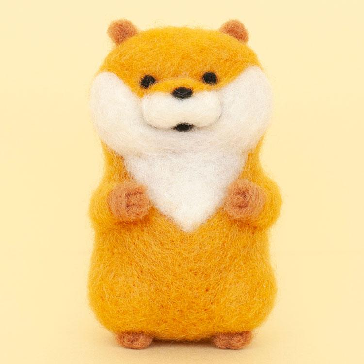 可愛い嘘のカワウソ 手作りキット 手芸 フェルトマスコット Lommy