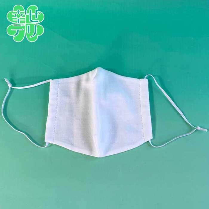 夏も快適 さらしマスク 白 ふつうサイズ つけ心地の良い晒を使用 大人