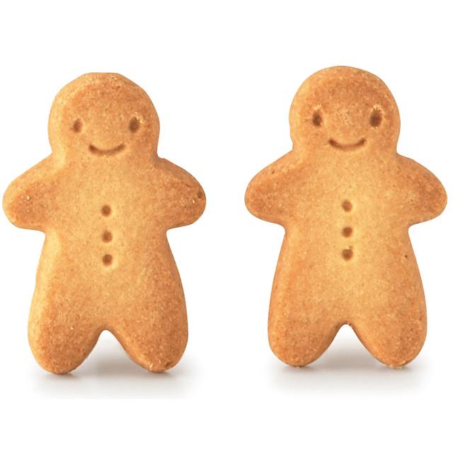 洋装の新郎新婦クッキー プチギフト 1個 ジンジャーマンクッキー2枚