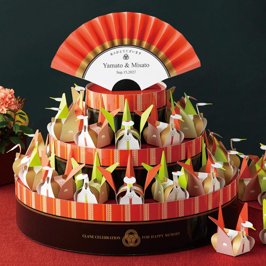 夫婦鶴 ウェルカムオブジェ プチギフト 42個セット 金平糖 結婚式 結婚