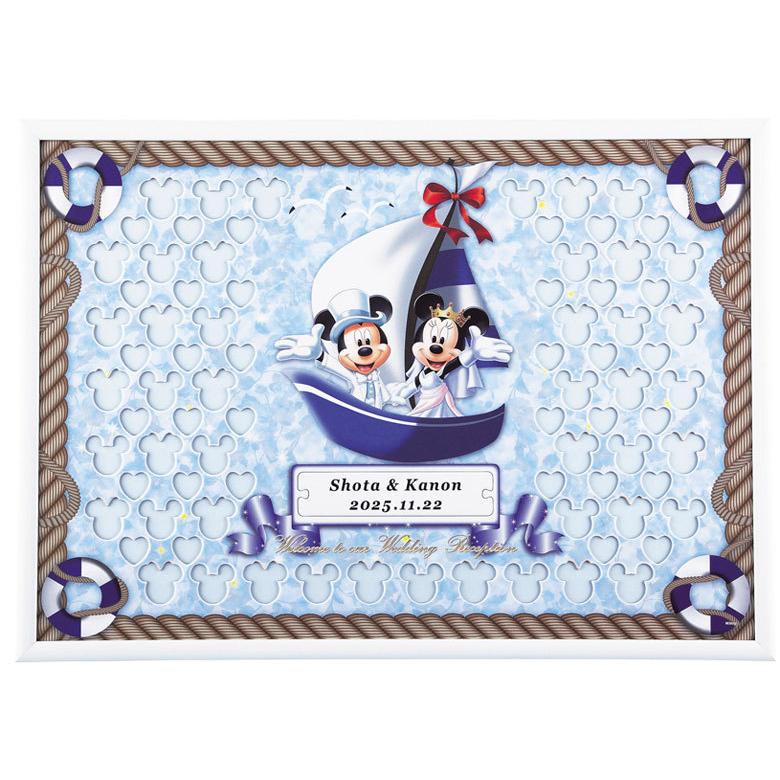 お急ぎの方限定 ミッキー ミニーのメッセージパズルのウェルカムボード ヨットタイプ