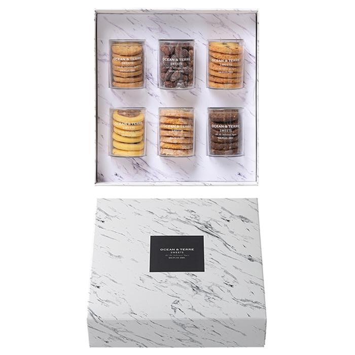 6種類の焼き菓子ギフトセットF×1箱 結婚式 バレンタインデー ホワイトデー 引き菓子 引出物 クッキー