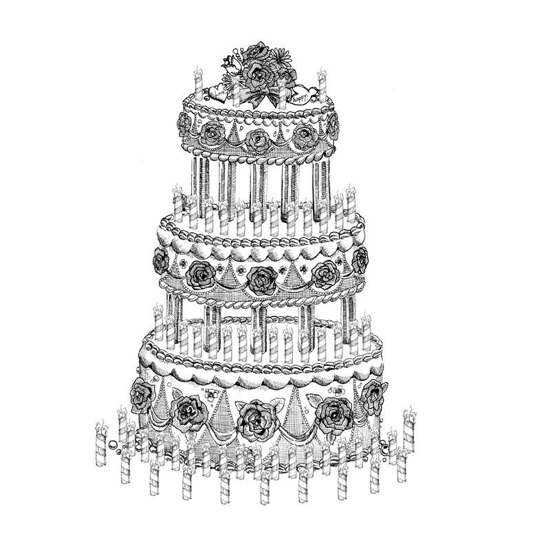 ウェディングケーキのウェルカムボード マルカmサイズ 結婚式 ゲスト参加型 50 100名用 スタンプ 拇印 指紋 P76 Ma03 D1 幸せデリバリー 通販 Yahoo ショッピング