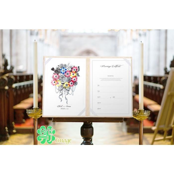お急ぎの方限定 ローズブーケ（花束）の結婚証明書 マルカ 納期8